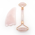 hot sale beauty massage face lifting green pink face jade roller & gua sha tool